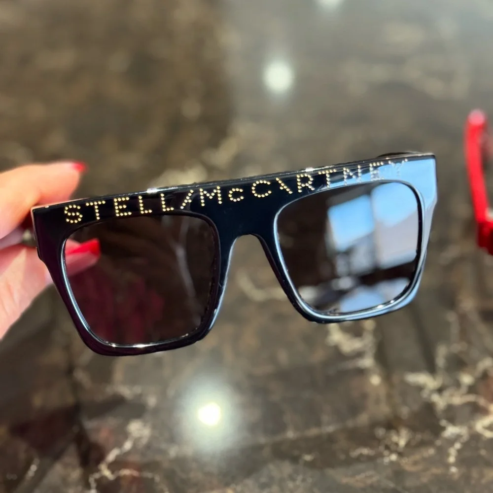 Stella McCartney Kids Black and Red Sunglasses